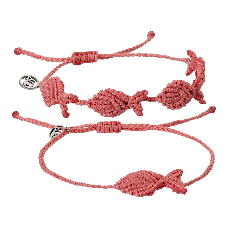 Coral Go Fish Bracelet/Anklet Bundle