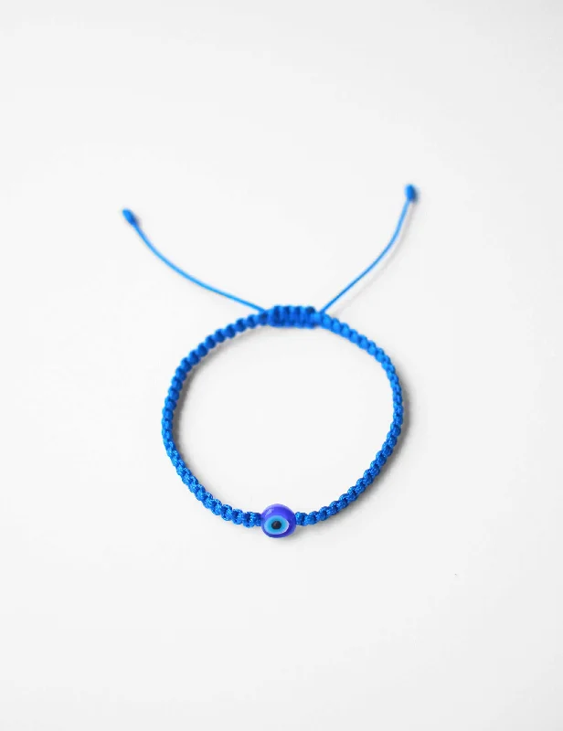 Kids Threaded Evil Eye in Blue