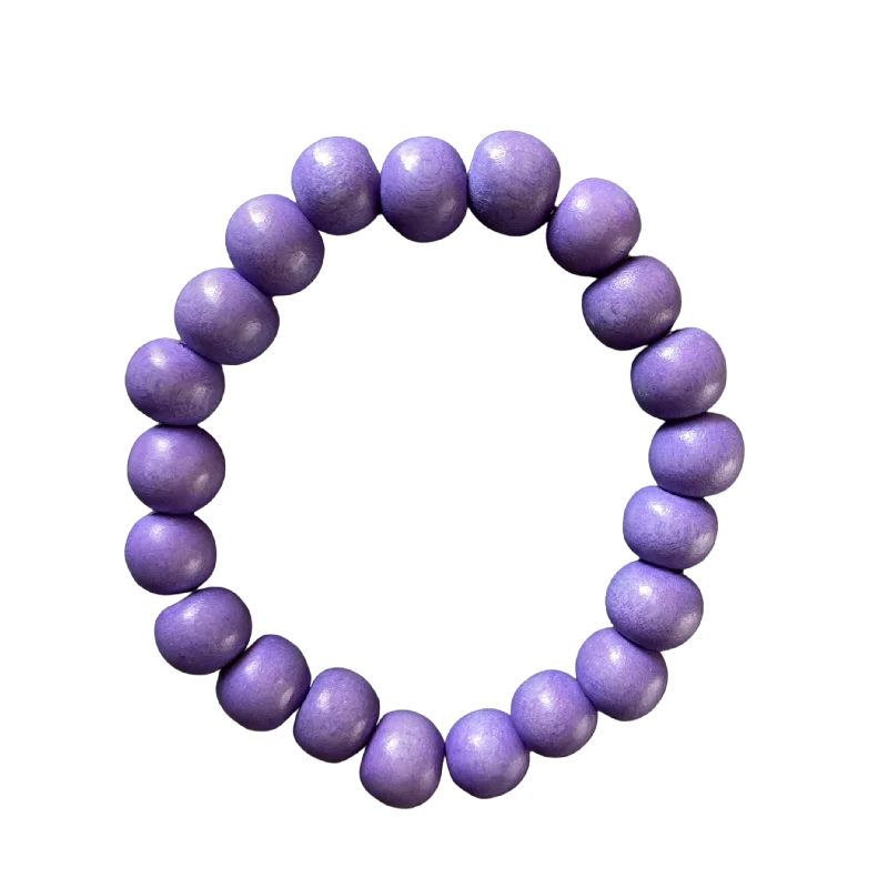 Dark Lavender Wood 8mm Bracelet