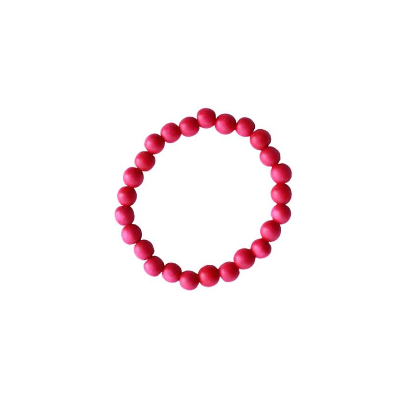 Magenta Wood 8mm Bracelet