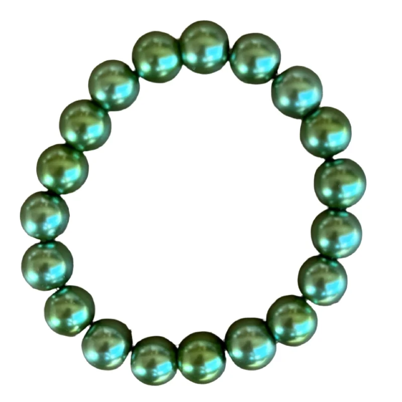 Moss Pearl 10mm Bracelet