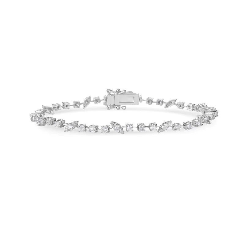 Multi Shape Illusion Diamond Bracelet (2.20 ct.) in 14K Gold