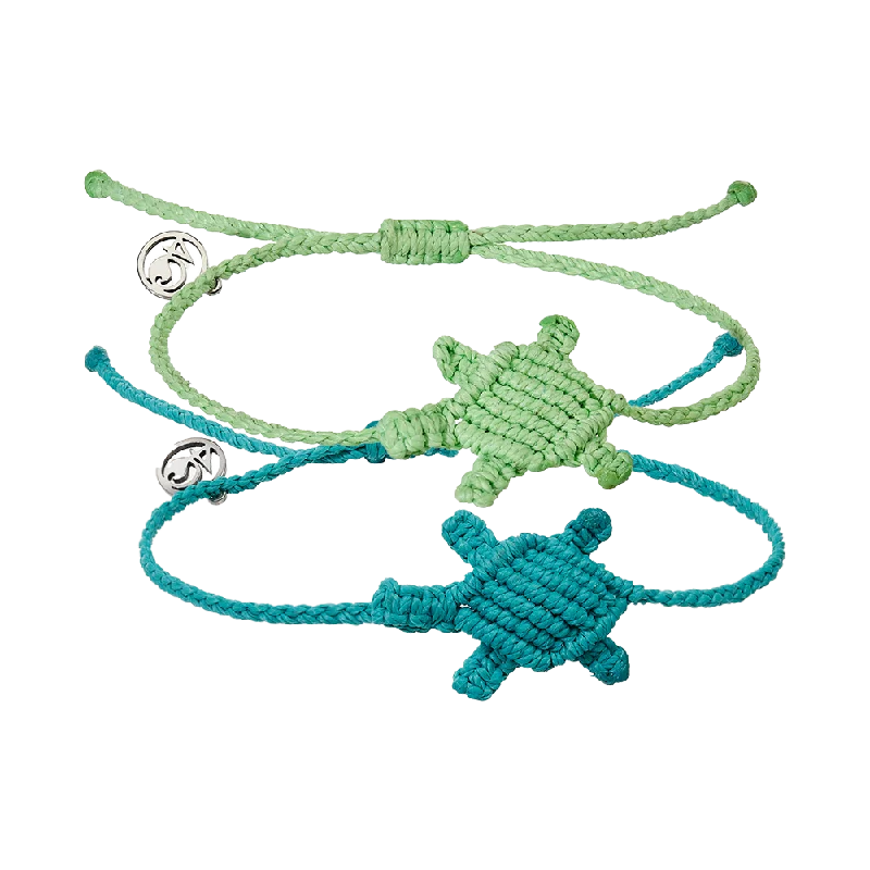 Turtle Macrame Bracelet Bundle