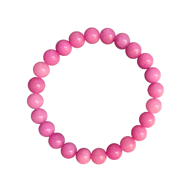 Cyclamen Jade 8mm Bracelet