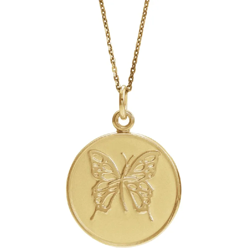 Loss of Mother Memorial Necklace in 14k Yellow Gold