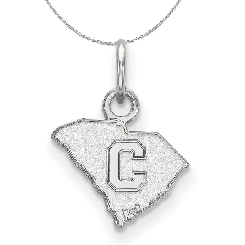 Rhodium Plated Sterling Silver The Citadel XS (Tiny) Disc Necklace