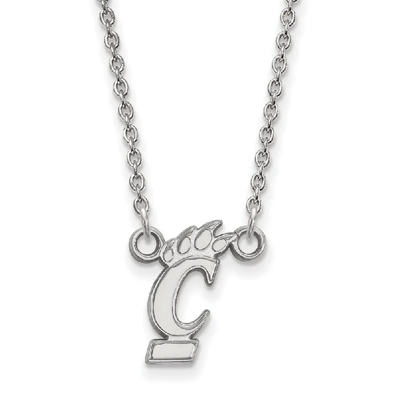 Sterling Silver U of Cincinnati Small Pendant Necklace