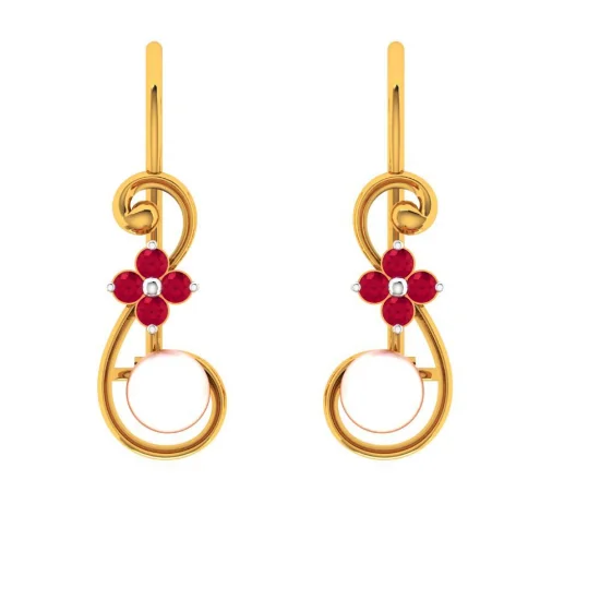 22KT (916) Yellow Gold Earring For Women