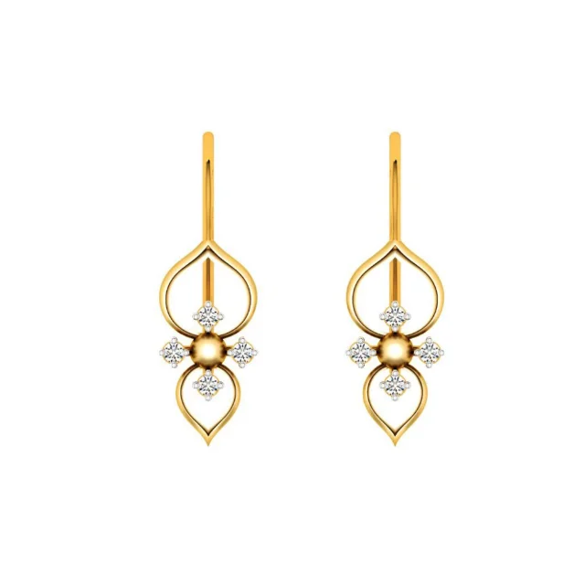 22KT (916) Yellow Gold Earring For Women