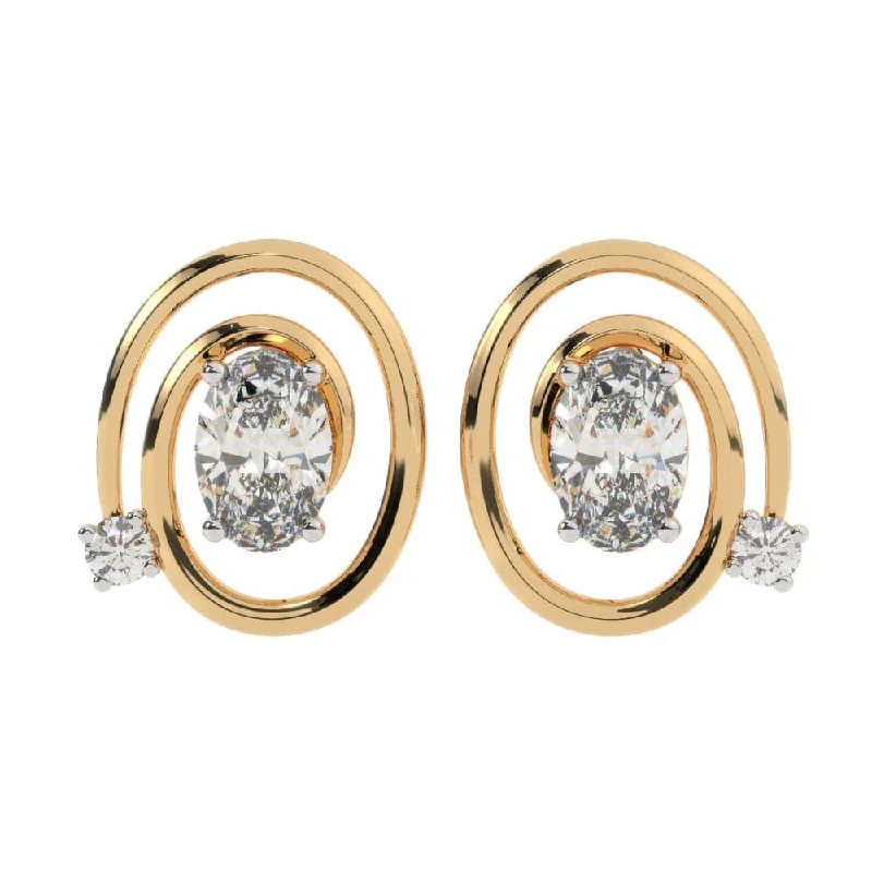 22KT (916) Yellow Gold Earring For Women