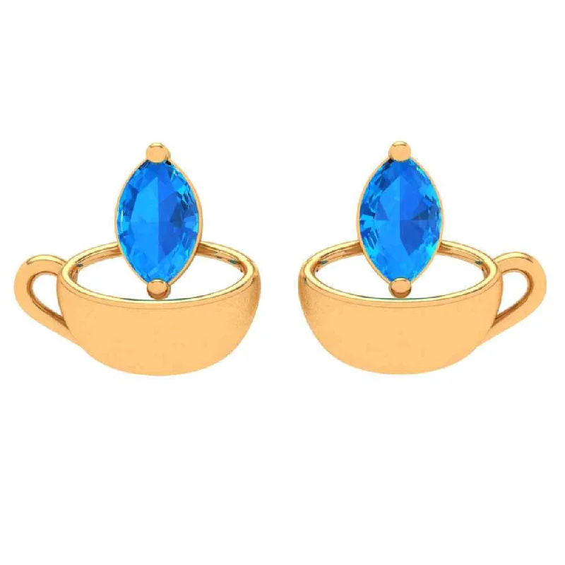 Adorable 22k Gold Cup Earring