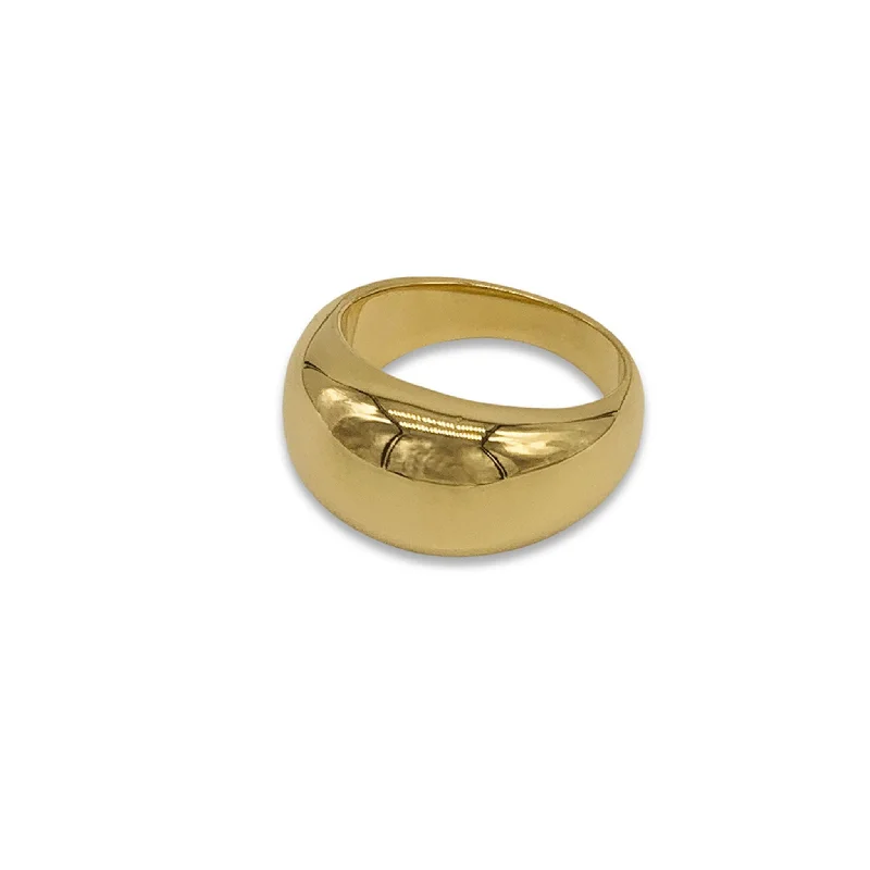 Adornia Water Resistant Dome Ring gold