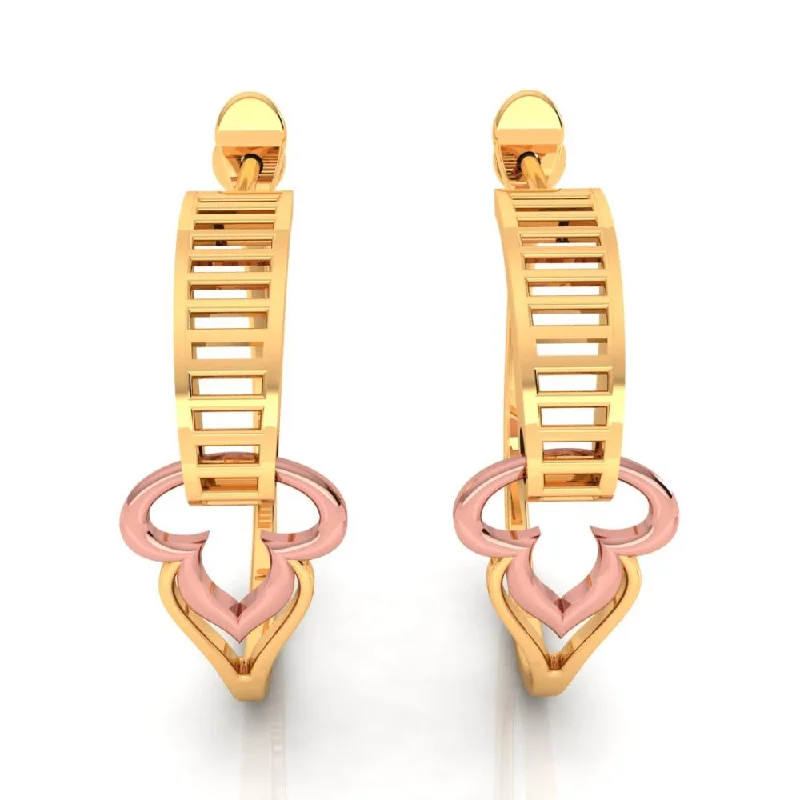 Earrings Made Of 22k Solid Gold With A Subtle Yellow Gold Tint