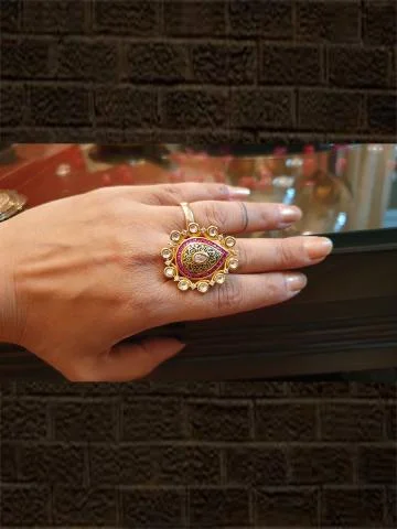 Rani stones kundan and AD ring