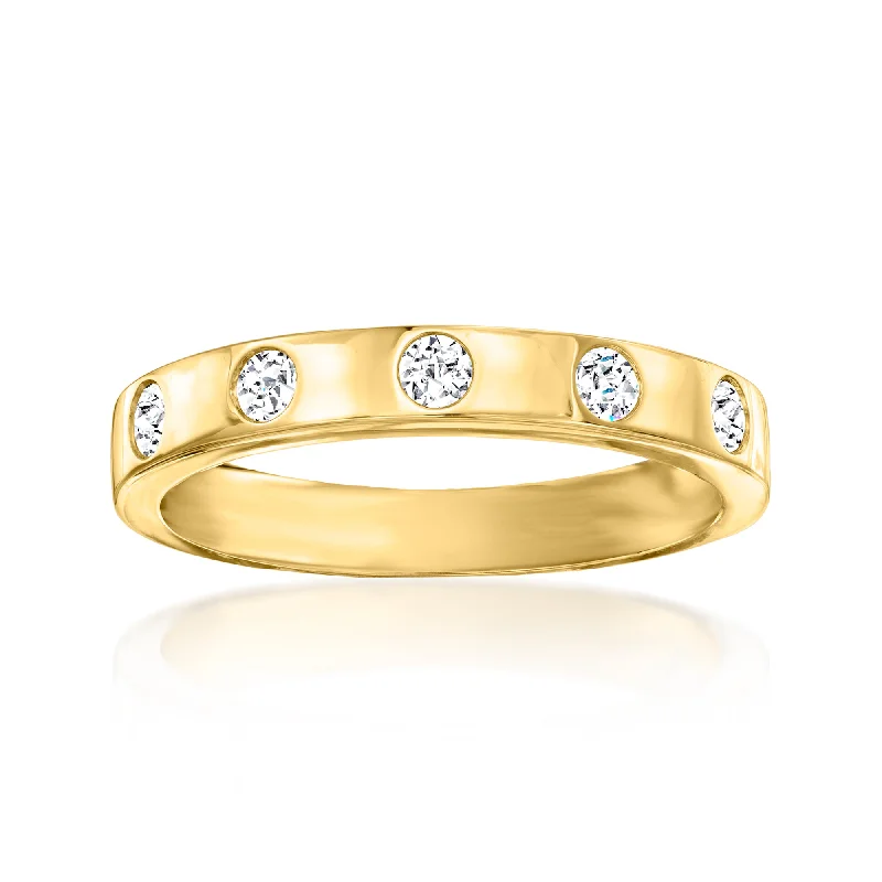 Ross-Simons Diamond Ring in 18kt Yellow Gold