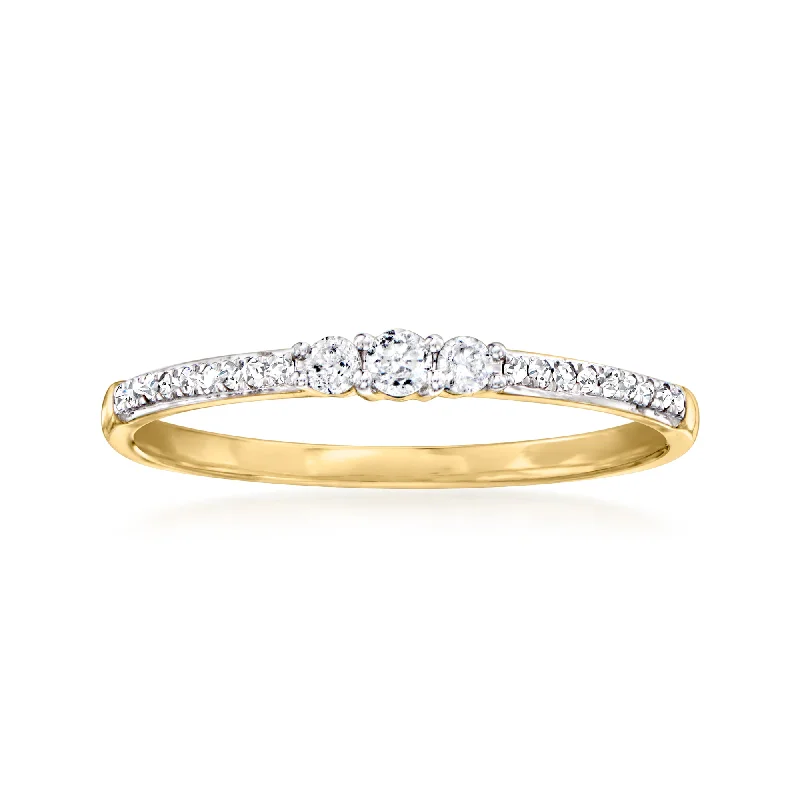 RS Pure by Ross-Simons Diamond Ring in 14kt Yellow Gold