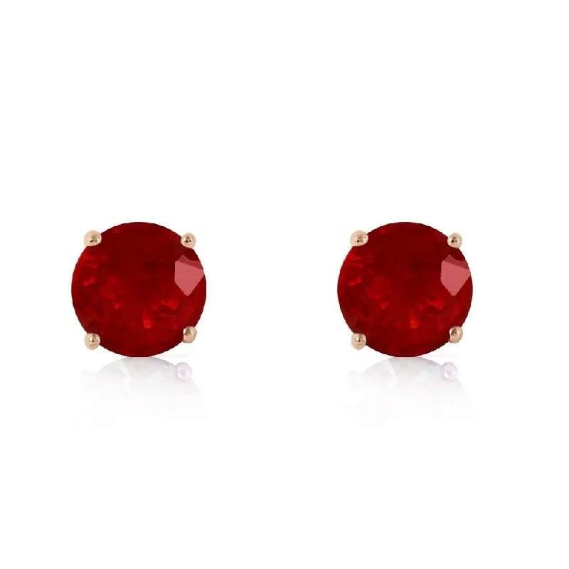 0.95 CTW 14K Solid Gold Fiercely We Believed Ruby Earrings