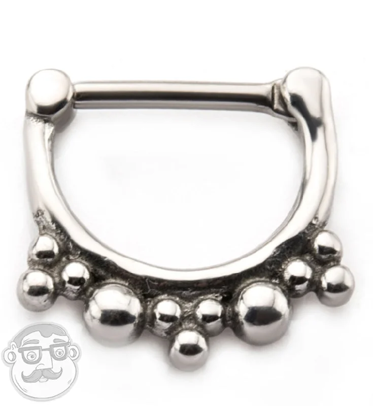 16G Globule Stainless Steel Septum Clicker