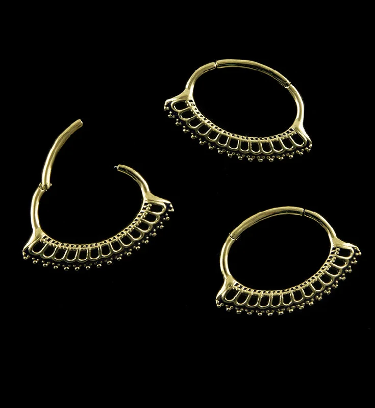 16G Gold PVD Interweave Septum Clicker