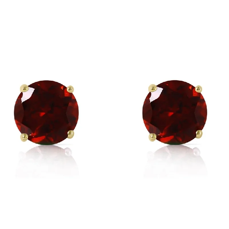 3.1 Carat 14K Solid Gold Dream Your Heart Garnet Earrings