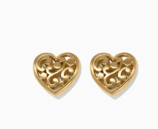 Contempo Heart Post Earrings