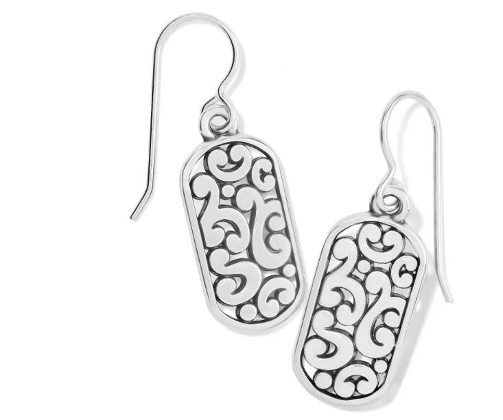 Contempo Token Tag French Wire Earrings