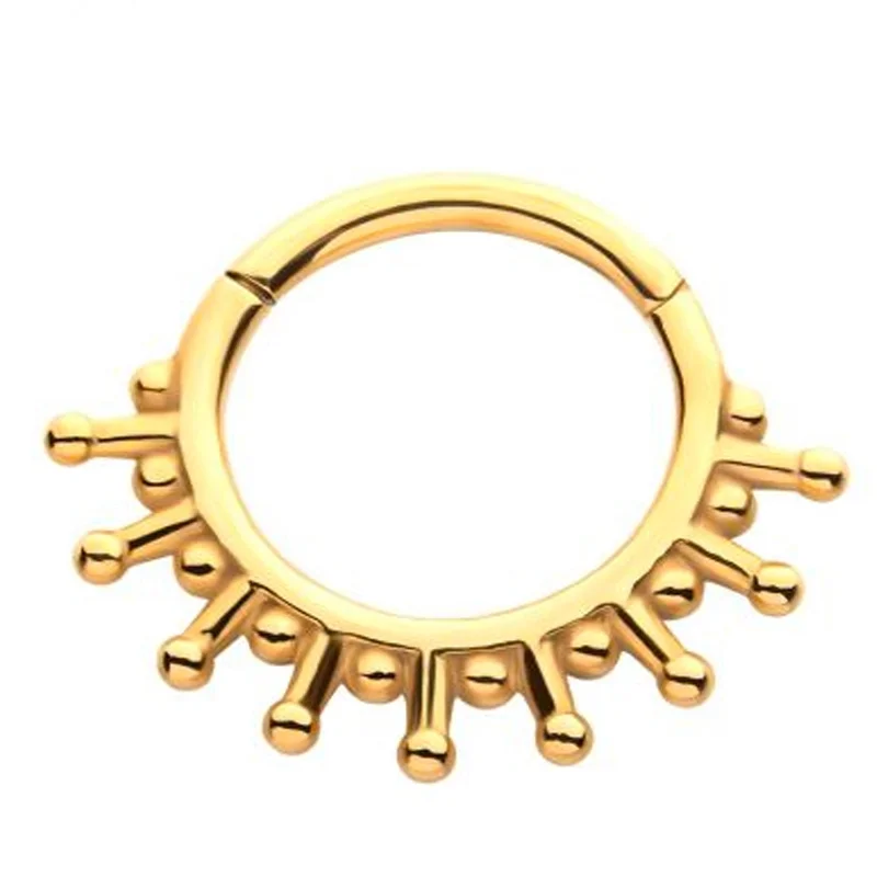 Gold PVD Flash Hinged Segment Ring