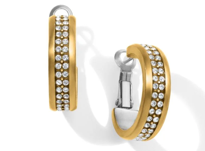 Meridian Two Tone Hoop Earrings