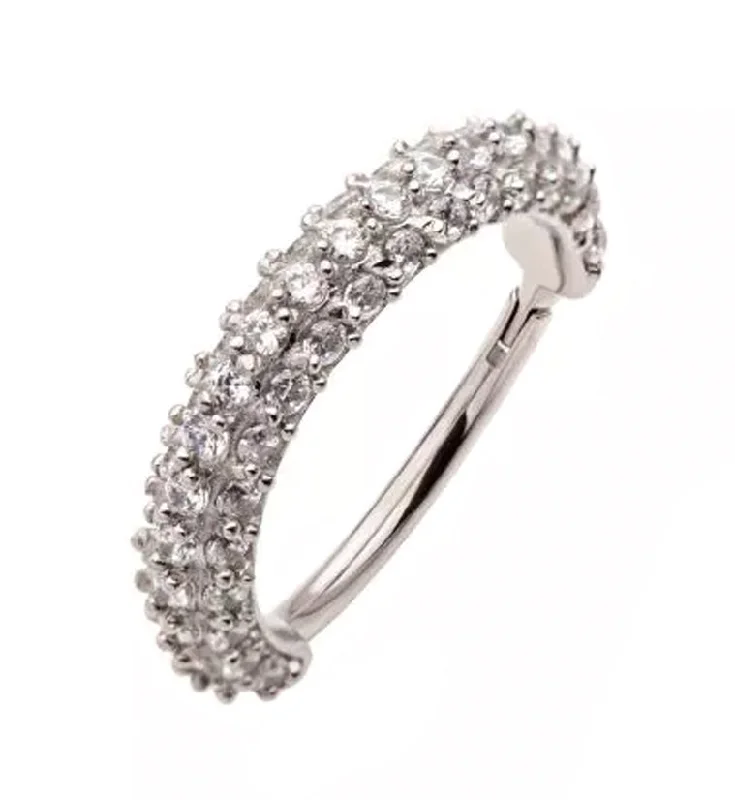 Multiple CZ Hinged Segment Ring