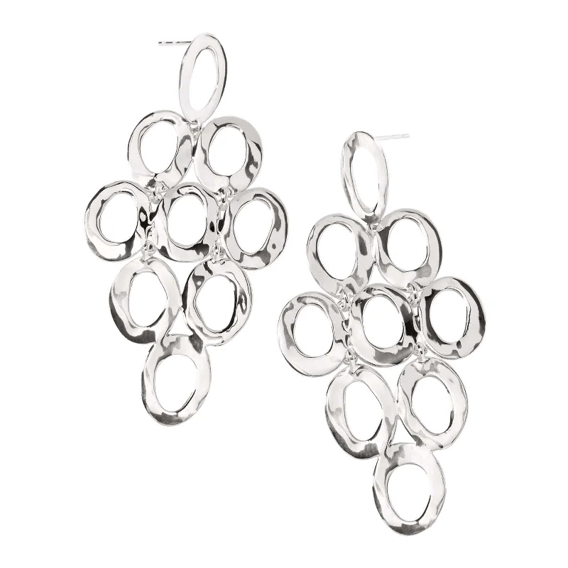 Open Oval Cascade Earrings