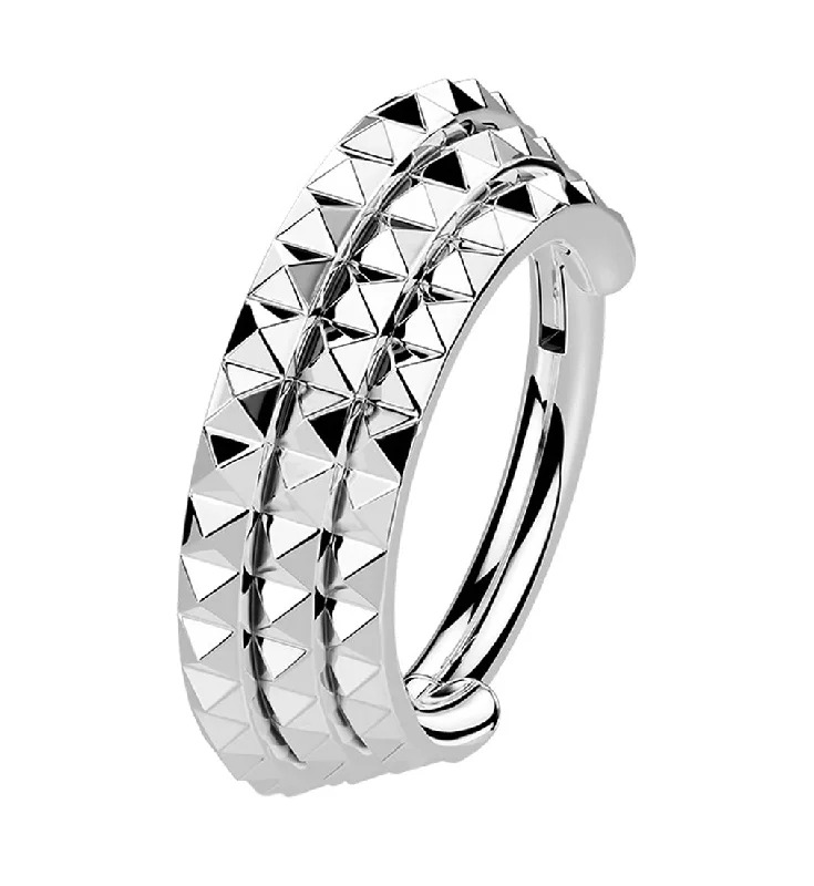 Stacked Polyhedra Edge Hinged Segment Ring