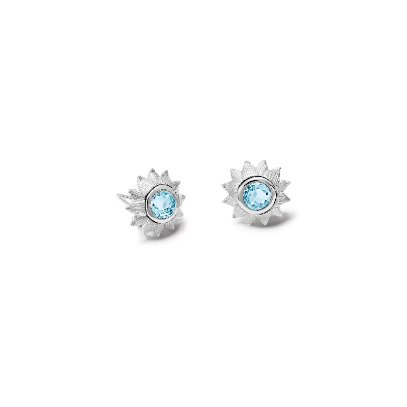 Sunflower Earring Halos Silver